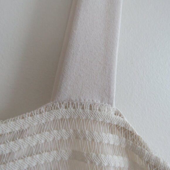 GOOD AMERICAN Sheer Mesh Midi Dress in Netural Ivory - GA Size 6 / 3XL NWT - Picture 5 of 14